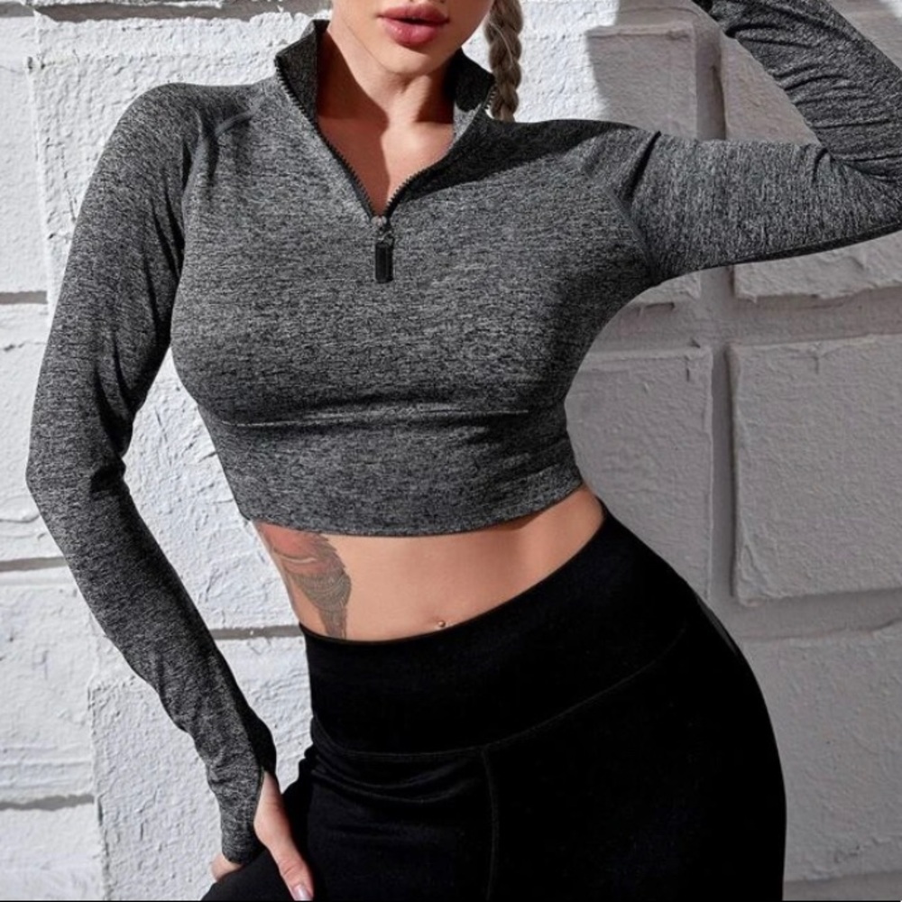 SOLD!!!! Cropped half-zip